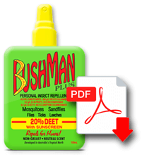 Bushman PLUS, pump spray SDS Image